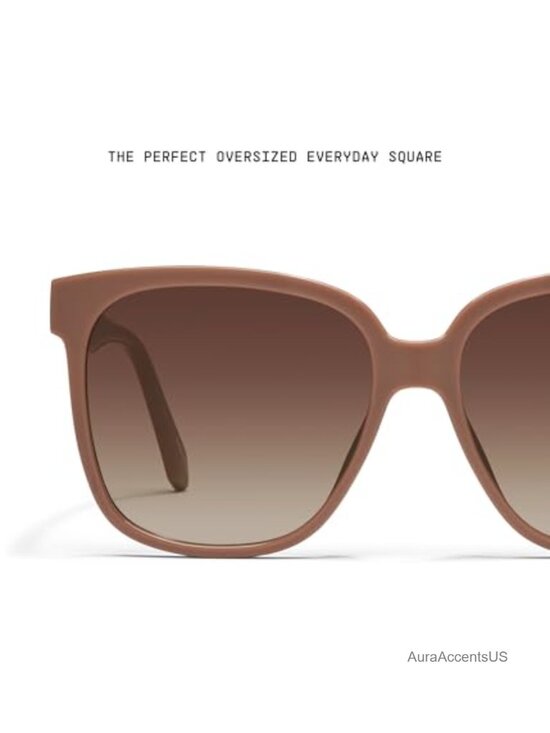 Oversized Square Sunglasses with UV Protection Gradient Lenses main image 4
